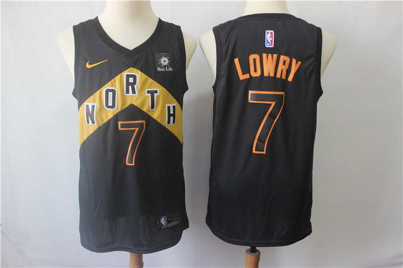 Raptors 7 Kyle Lowry Black City Edition Nike Swingman Jersey,We sell and wholesale Raptors 7 Kyle Lowry Black City Edition Nike Swingman Jersey on line form chian!